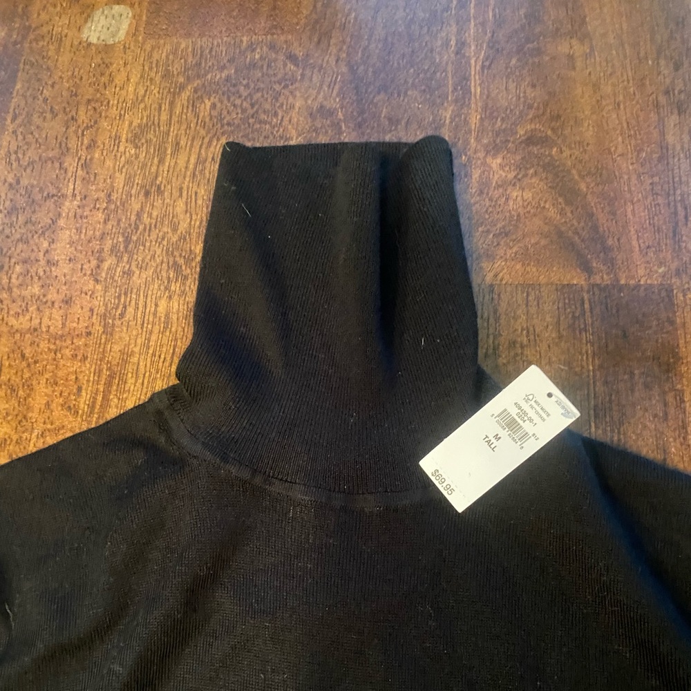 Gap black turtleneck. Medium Tall. New with tags
